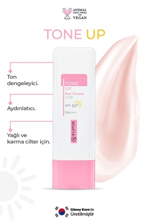 Tone Up Kore Ton Dengeleyici Ve Aydınlatıcı Yüz Güneş Kremi Spf50- Pa-- 50 ml - 2