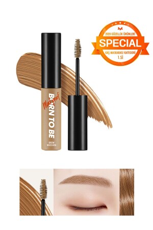 Topaklanma Yapmayan Uzun Süre Kalıcı Kaş Maskarası A'pıeu Born To Be Madproof Brow Mascara (02 Ligh - 2