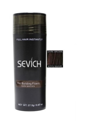 Toppik 27-5 Gr Koyu Kahve ( Dark Brown ) Saç Fiberi Keratin Saç Tozu - 2