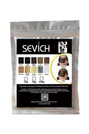 Toppik Orta Kahve ( Med Brown ) Topik Saç Tozu Saç Fiberi Keratin 100 gr - 3