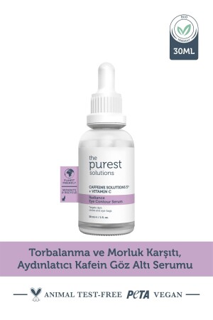 Torbalanma ve Morluk Karşıtı Aydınlatıcı Kafein Göz Altı Serumu 30 ml. (Caffeine 5% - Vitamin C) - 3