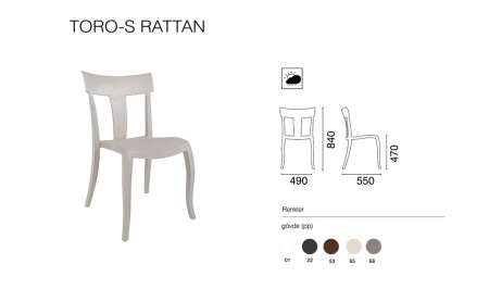 Toro-S Rattanstuhl 2 Stück - 11