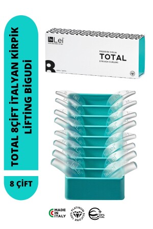 Total Lash Lifting – Laminierung, komplettes Set Silikon-Lockenwickler-Pads, 8 Paar - 2