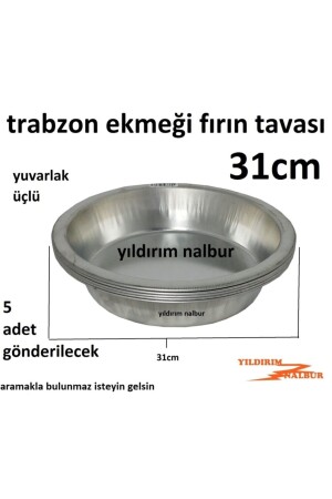 Trabzon Ekmeği 31cm Fırın Tavası Yuvarlak Duble Büyük Boylu Mısır Ekmeği Odun Fırını Ekmek 487554415 - 4