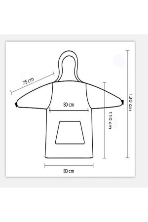 Tragbare TV-Decke mit Kapuze von Wellsoft, Unisex, M120391489 - 3