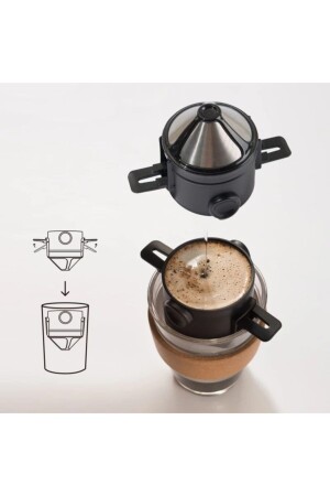 Tragbarer Kaffeetrichter aus Metall, Dripper01 - 2