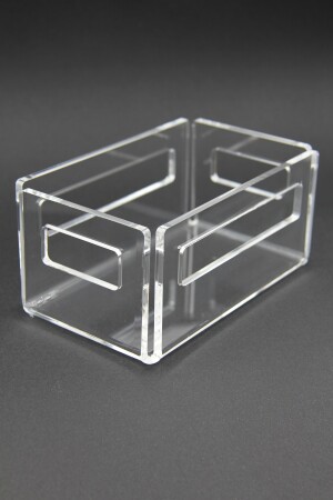 Transparenter Acryl-Plexi-Gewürzstreuer, Salz- und Pfefferstreuer, 14 x 8 cm, 3 mm - 6