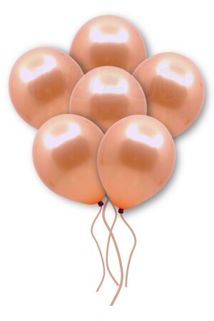 Transparentes und roségoldenes Metallic-Ballon-Set mit roségoldenem Konfetti, 20 Stück 30 cm große, sichtbare Paillettenballons - 5