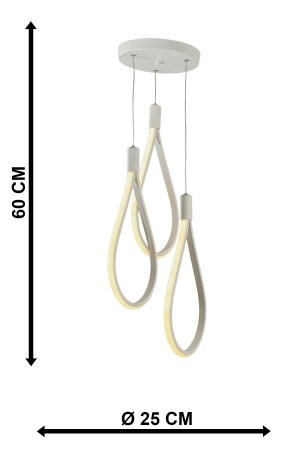 Trend 3. Dreifarbiger LED-Kronleuchter in Weiß BEG0016BEG03 - 7