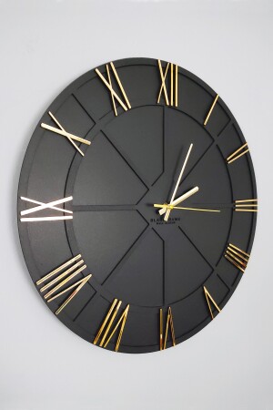 Trend Lines Schwarz-Gold-Wanduhr – 50 x 50 cm 012022TL - 4