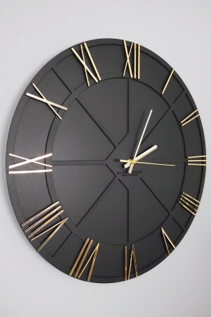 Trend Lines Schwarz-Gold-Wanduhr – 50 x 50 cm 012022TL - 6