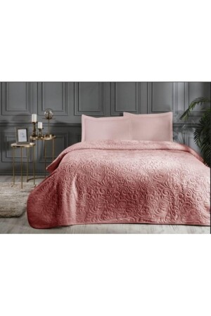 Trendy Doppeldecke 220*240 Rose mit Tasche DH557378 - 1