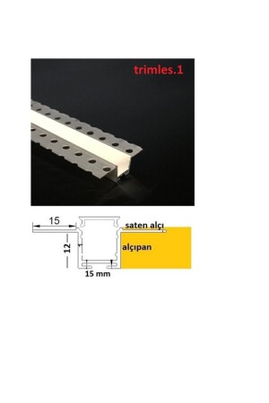 Trimles. 1 versteckte Ohr-LED-Profilleiste. eins - 4