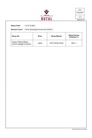 Trinkbares Bio-Olivenöl der neuen Saison mit hohem Polyphenolgehalt, über 500 mg/kg Polyphenol – 500 ml - 10