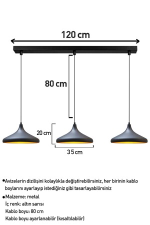 Triple Champion schwarze Pendelleuchte, Esstisch, Wohnzimmer, Küche, Flur, Hotel, Ausstellungsraum, Flur - 10