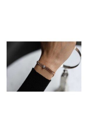 Tropfenförmiges Diamant- und Weidenarmband - 2