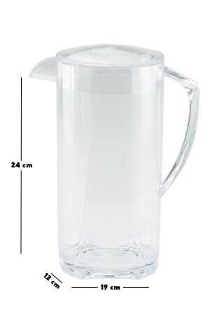 Tropik Kristal 1800 Ml Ayran, Limonata Vb. Sürahi NDY-4562 - 5