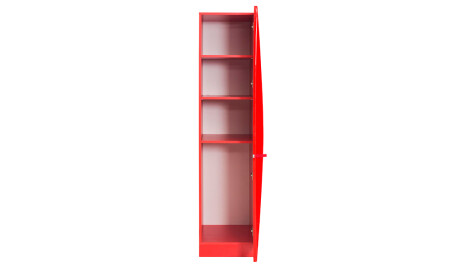 TT Roter 3-türiger Kleiderschrank - 7