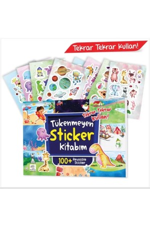 Tükenmeyen Sticker Kitabım (100- Tekrar Tekrar Kullanılabilen Sticker) Tükenmeyensticker - 1