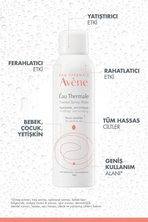 Tüm Cilt Tipleri İçin Yatıştırıcı- Rahatlatıcı ve Ferahlatıcı Orta Boy Avène Termal Su 150 ml - 5