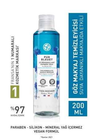 Tüm Ciltler Için Suya Dayanıklı-yoğun Makyaja Özel Pur Bleuet Göz Makyaj Temizleyici- 200 ml - 2