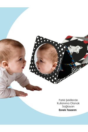 Tummy Time Bebek Aynası Ve Katlanabilir Kitap Tummy Time Aynalı Kitap - 5