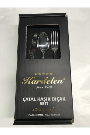 Türkises 72-teiliges Löffel-Gabel-Messer-Set für 12 Personen 433 - 6