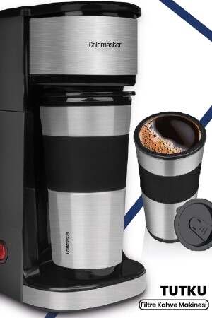 Tutku Travel Bpa-freie persönliche Filterkaffeemaschine mit Thermobecher GM7351 GM7351 - 2