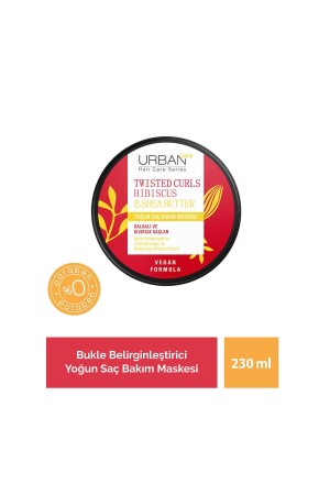 Twisted Curls Hibiscus & Shea Butter Bukle Belirginleştirici Yoğun Saç Bakım Maskesi 230ml - 4