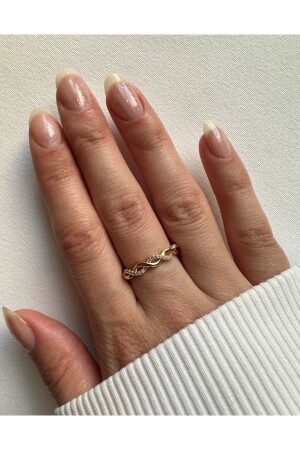 Twisted-Modell-Minimal-Ring mit Zirkonstein - 3