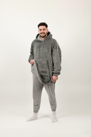 Übergroße tragbare Decke, Einheitsgröße, sehr bequem, Unisex-Kapuzenpullover, Plüsch-Kapuzenpullover PFY301 - 8