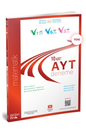 Üç Dört Beş Yayınları AYT 10'lu Matematik Deneme - 2