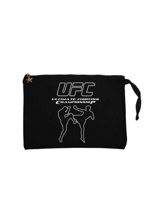 Ufc Kick Schwarze Clutch-gefütterte Geldbörse/Handtasche - 2