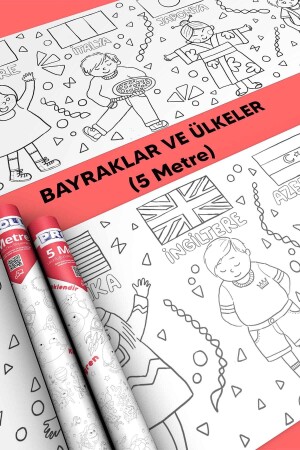 Ülkeler Ve Bayrakları Boyama Kağıdı - 2