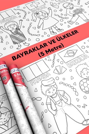 Ülkeler Ve Bayrakları Boyama Kağıdı - 5