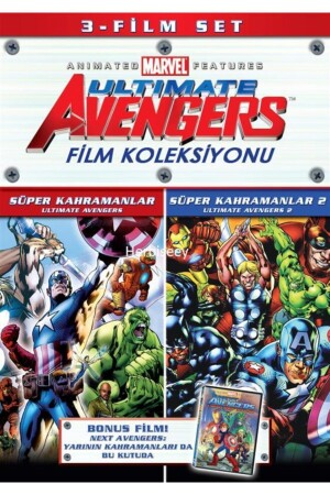 Ultimate Avengers Film Koleksiyonu Süper Kahramanlar Set-3 Disk Dvd 8655304502553 - 1