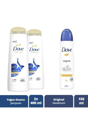 Ultra Care Saç Bakım Şampuanı Yoğun Onarıcı 400 ml x 2 - Kadın Sprey Deodorant Original 150 ml - 3