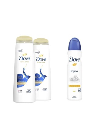 Ultra Care Saç Bakım Şampuanı Yoğun Onarıcı 400 ml x 2 - Kadın Sprey Deodorant Original 150 ml - 4