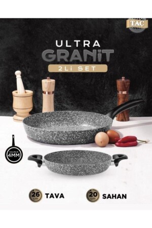 Ultra-Granit-Pfannen- und Kochtopf-Set 4 mm TAÇ-3539 - 2