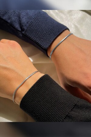 Unisex Minimal 2-teiliges italienisches Freundschafts-Liebhaber-Paar-Armband - 1