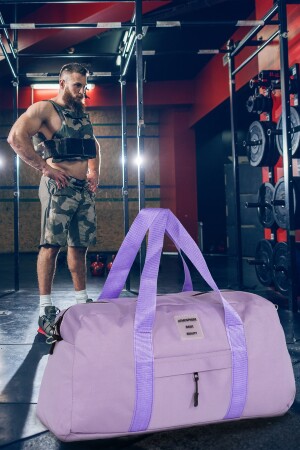 Unisex Önü Cepli Uzun Askılı Kadın Ve Erkek Kullanabilir Seyahat Fitness Ve Spor Çantası - 7