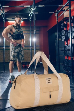 Unisex Önü Cepli Uzun Askılı Kadın Ve Erkek Kullanabilir Seyahat Fitness Ve Spor Çantası - 7