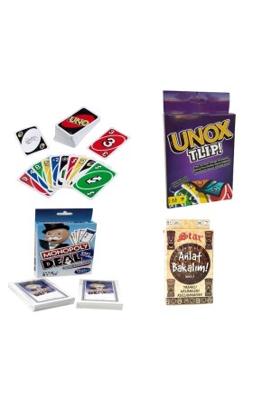 Uno + Unox + Monopoly Deal + Tell Me 4-teiliges Set 4LEGENDSET - 2