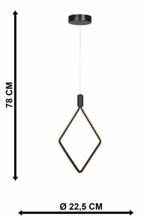 Uras 3-Farben-LED-Einzelkronleuchter Schwarz 300 002 0618 01 - 7