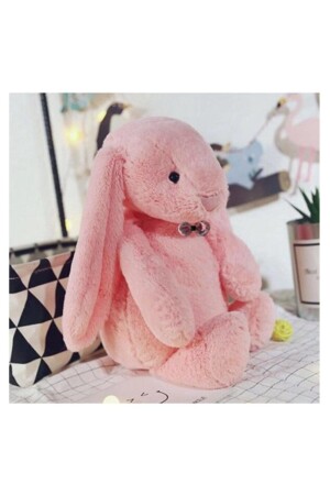 Uyku Arkadaşım Papyonlu Uzun Kulak Bunny Peluş Tavşan 65 Cm - 2