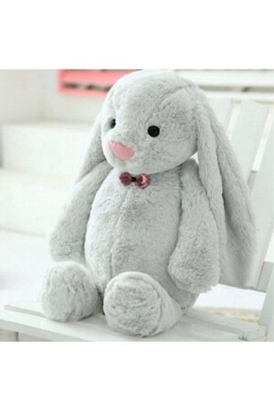 Uyku Arkadaşım Papyonlu Uzun Kulak Bunny Peluş Tavşan 65 Cm - 2