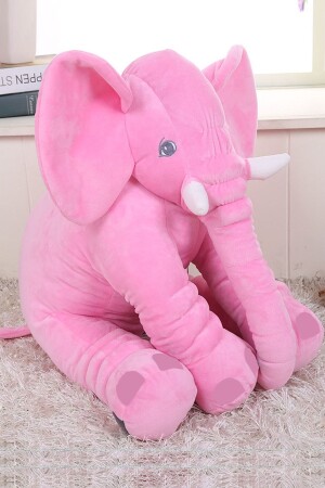 Uyku Arkadaşım Pembe Renk Peluş Oyuncak Uyku Fili 95 Cm BM1140 - 3