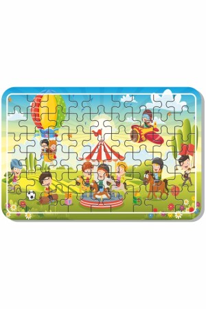 Uzay- Dinazor- Oyun- Hayvanlar 54 Parça Ahşap Puzzle Yapboz 5'li Set - 6