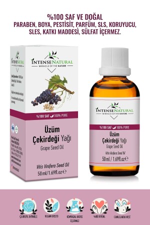 Üzüm Çekirdeği Yağı Soğuk Sıkım 50 ml %100 Saf Ve Doğal Grape Seed Oil - 3