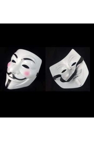 V For Vandetta- Wanted Vendetta Maske Yılbaşı Halloween Cadılar Günü Anonymous Maskesi - 9